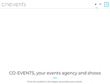 Tablet Screenshot of co-events.com